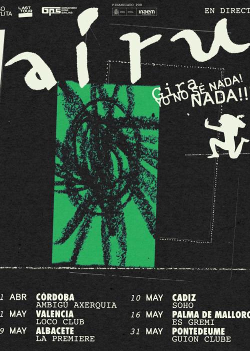 Cartel de Concierto de Airu en Cádiz