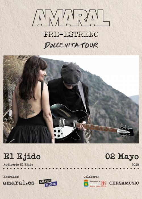 Cartel de Concierto de Amaral en El Ejido