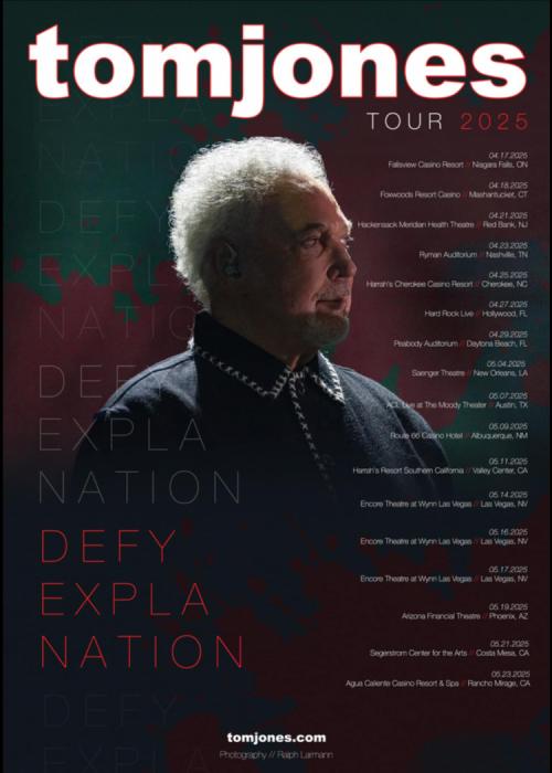 Cartel de Concierto de Tom Jones en Girona