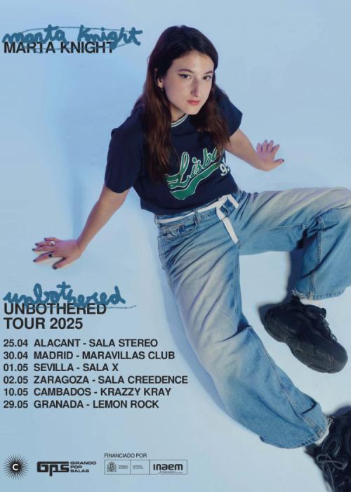 Cartel de Concierto de Marta Knight en Zaragoza