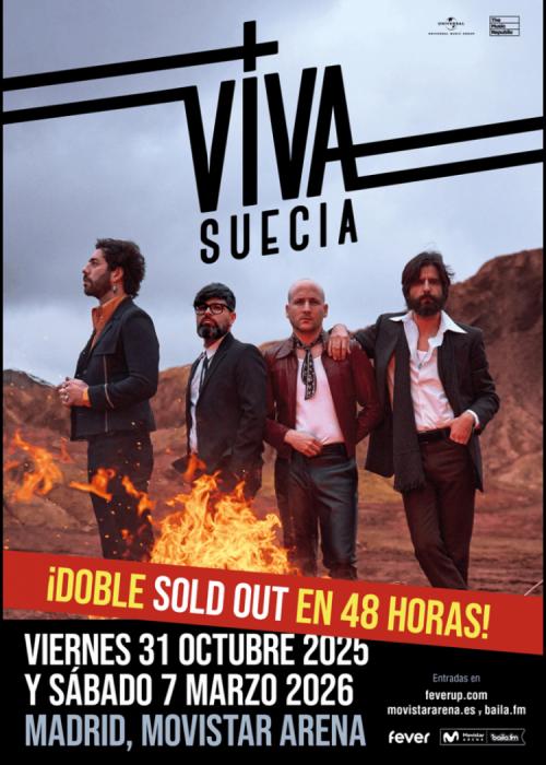 Cartel de Concierto de Viva Suecia en Madrid