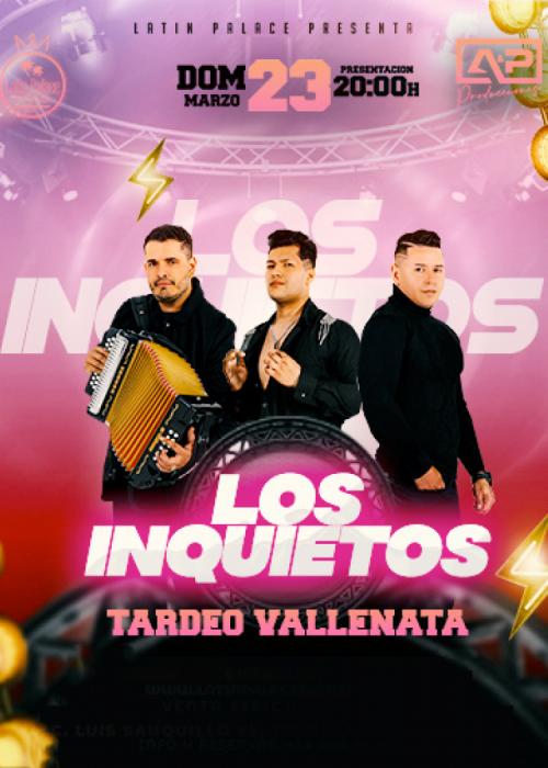 Cartel de Los Inquietos del Vallenato en Madrid