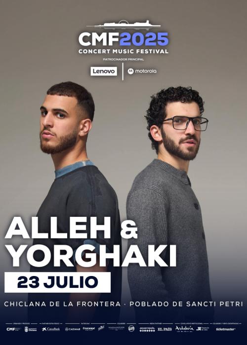 Cartel de Concierto de Alleh & Yorghaki en Chiclana de la frontera