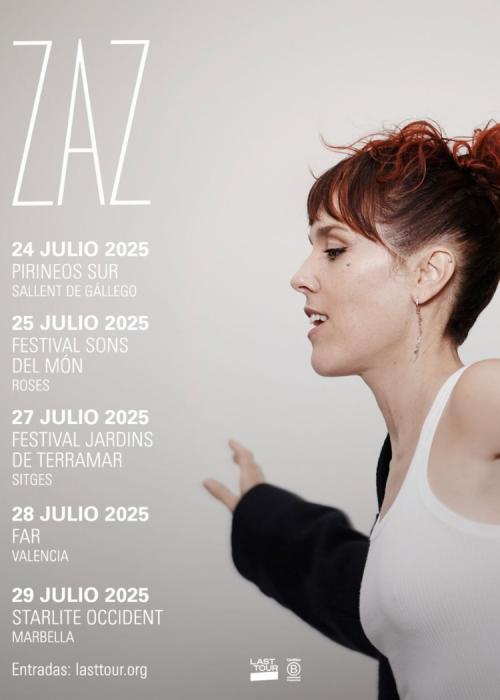 Cartel de Concierto de Zaz en Valencia
