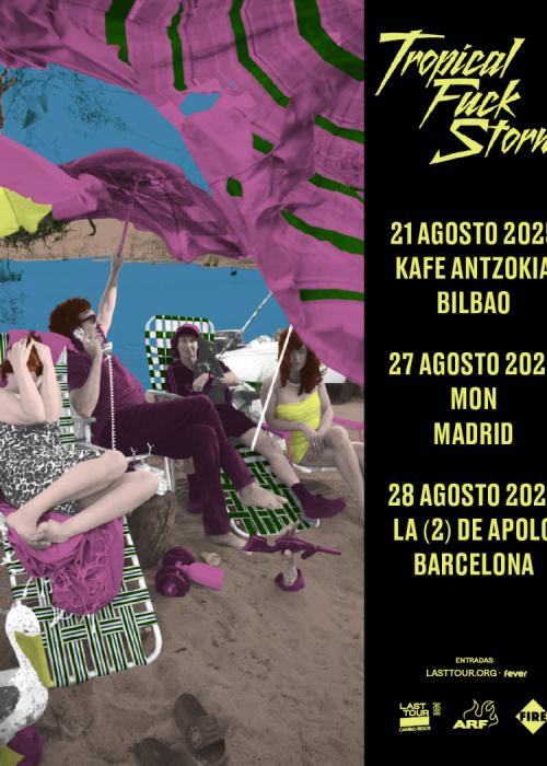Cartel de Concierto de Tropical Fuck Storm en Barcelona