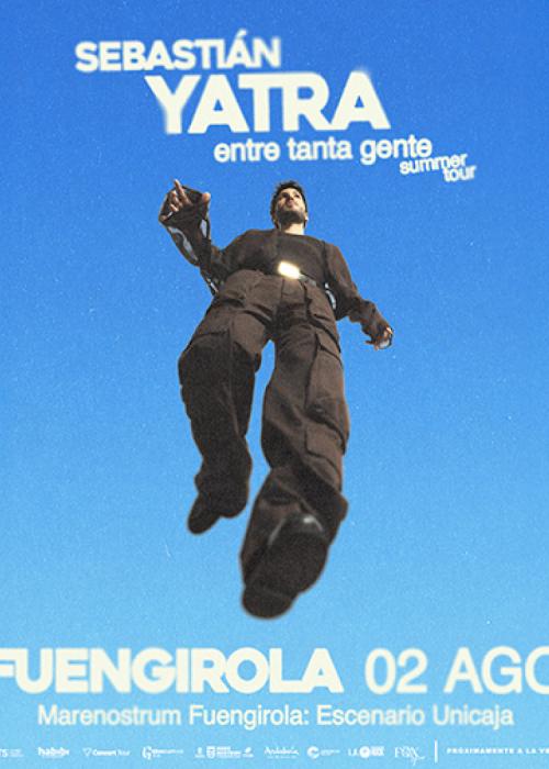 Cartel de Concierto de Sebastián Yatra en Fuengirola