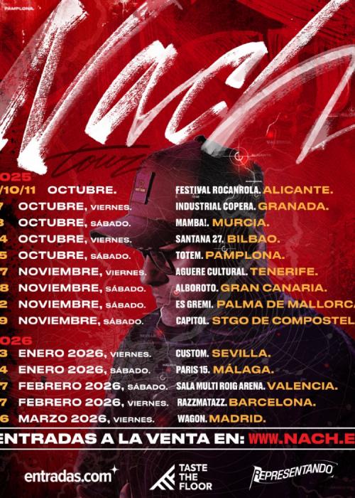 Cartel de Concierto de Nach en Granada