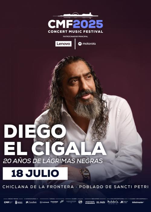 Cartel de Diego el Cigala en Chiclana de la Frontera