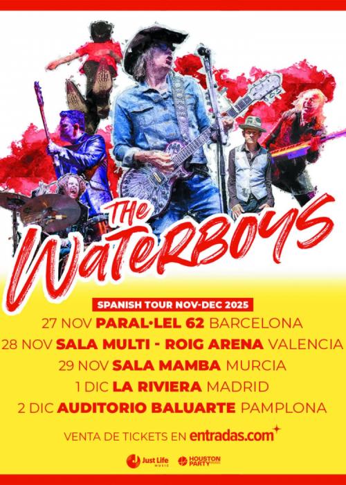 Cartel de Concierto de The Waterboys en Madrid