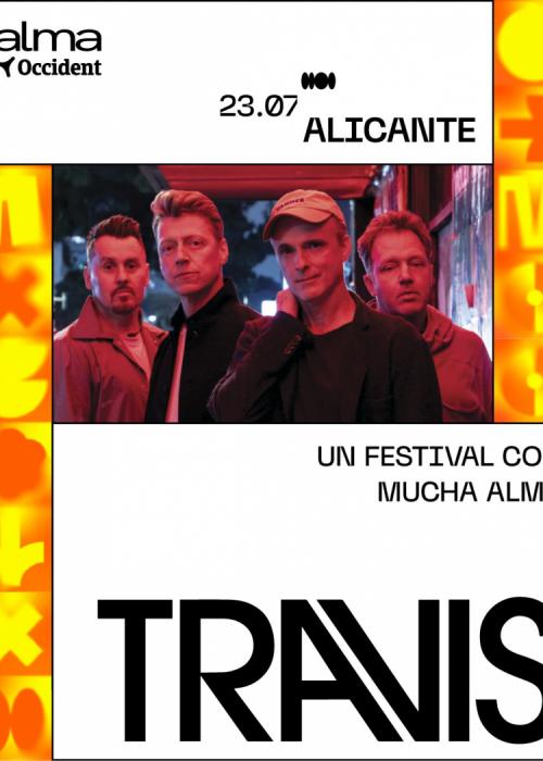 Cartel de Concierto de Travis en Alicante