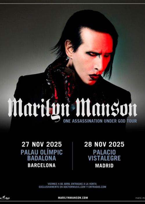 Cartel de Concierto de Marilyn Manson en Madrid