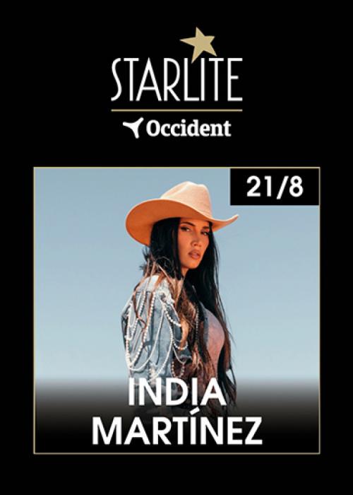 Cartel de Concierto de India Martinez en Marbella