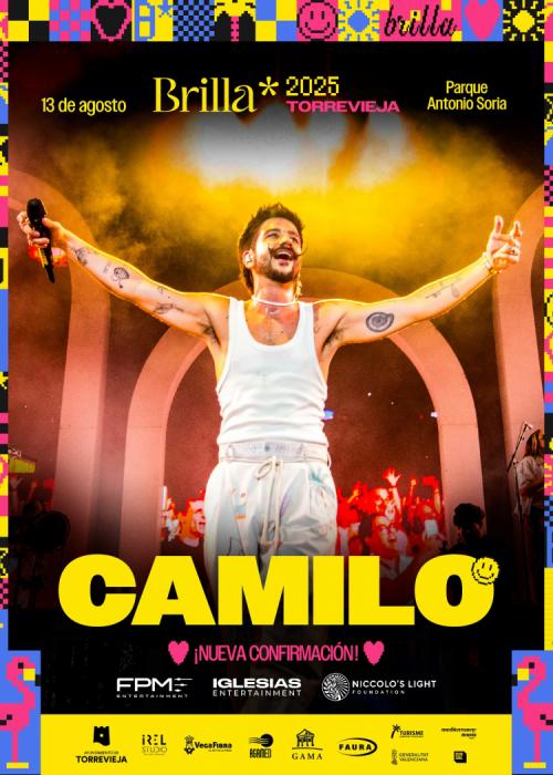 Cartel de Concierto de Camilo en Torrevieja