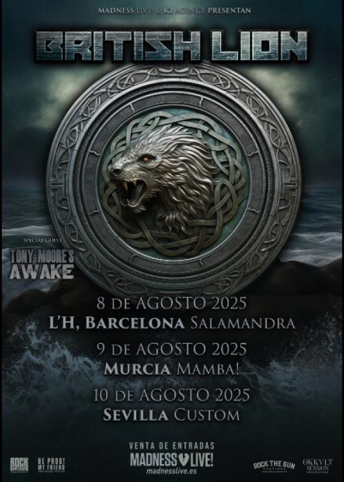 Cartel de Concierto de British Lion en Sevilla