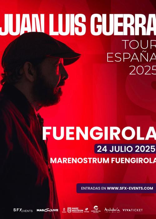 Cartel de Concierto de Juan Luis Guerra en Fuengirola