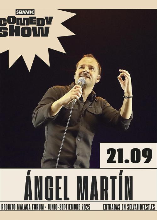 Cartel de Ángel Martín en Málaga