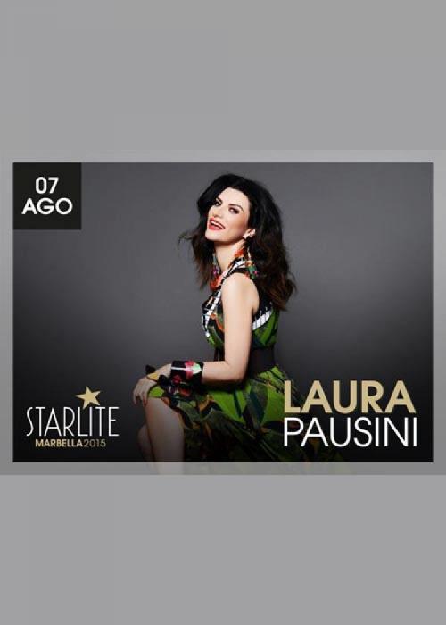 Cartel de Concierto de Laura Pausini en Marbella (Starlite 2015)