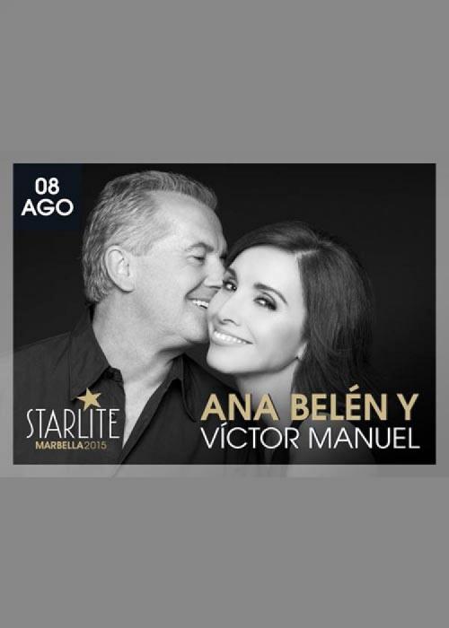 Cartel de Concierto de Ana Belen y Victor Manuel en Marbella (Starlite 2015)