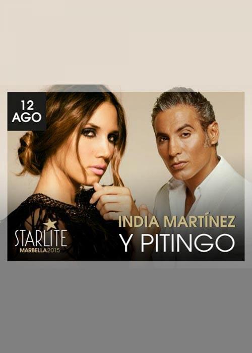 Cartel de Concierto de Pitingo & India Martínez en Marbella (Starlite 2015)