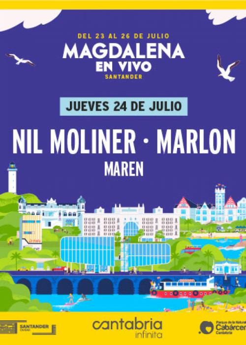 Cartel de Concierto Nil Moliner + Marlon + Maren en Santander