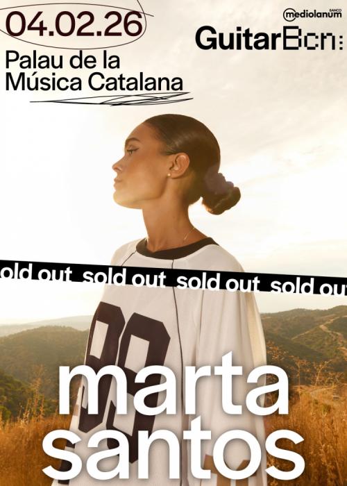 Cartel de Concierto de Marta Santos en Barcelona