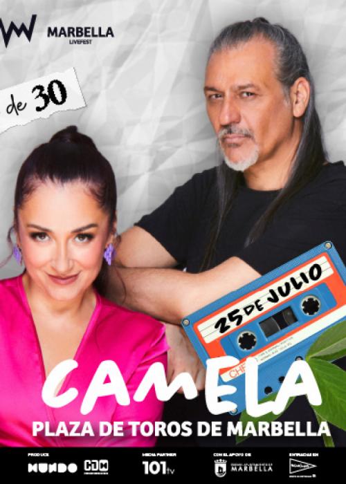 Cartel de Concierto de Camela en Marbella - Málaga