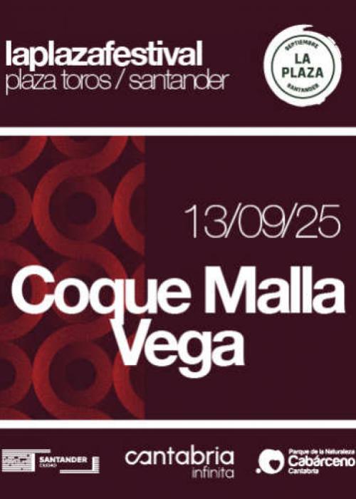 Cartel de Concierto de Coque Malla + Vega en Santander