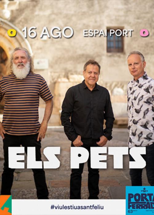 Cartel de Concierto de Els Pets en Sant Feliu de Guíxols