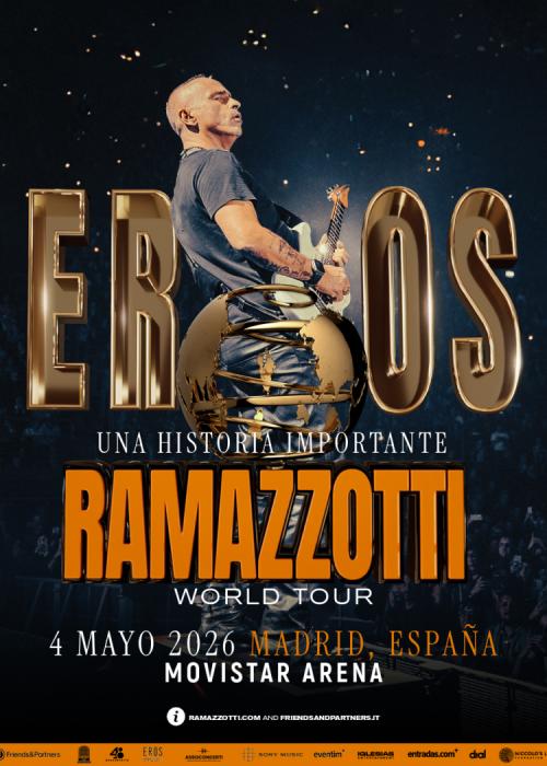 Cartel de Concierto de Eros Ramazzotti en Madrid