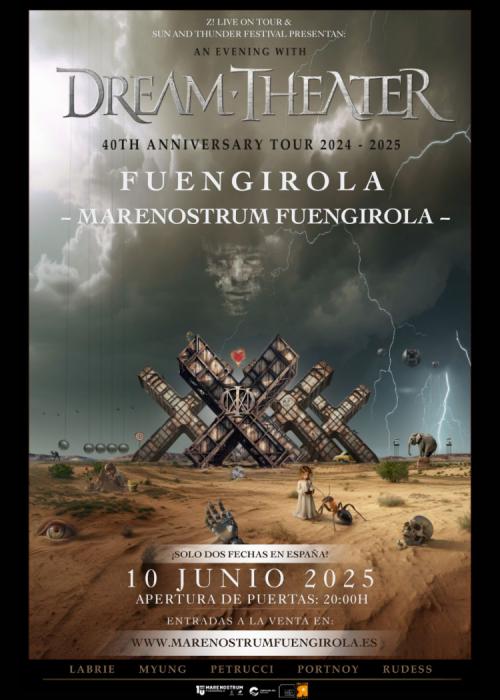 Cartel de Concierto de Dream Theater en Fuengirola