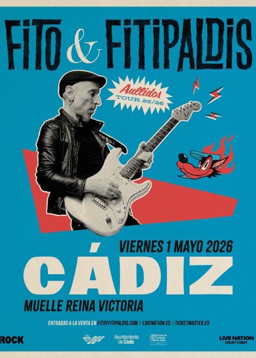 Cartel de Concierto de Fito & Fitipaldis en Cádiz