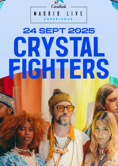 Cartel de Concierto de Crystal Fighters en Madrid