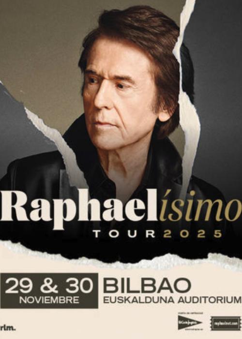 Cartel de Concierto de Raphael en Bilbao
