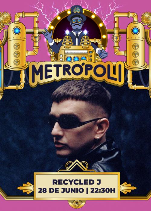 Cartel de Concierto de Recycled J en Gijón