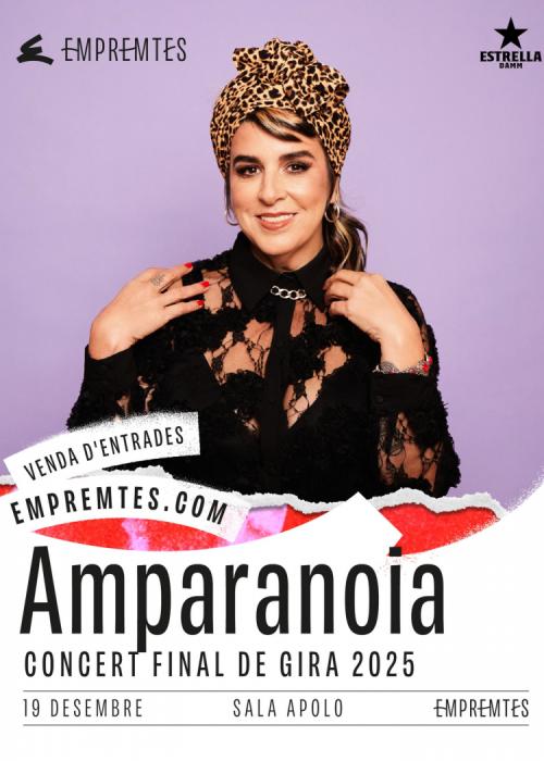Cartel de Concierto de Amparanoia en Barcelona
