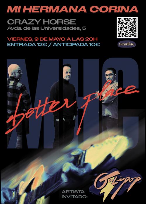 Cartel de Concierto de MI HERMANA CORINA+ GALIPOP en Bilbao