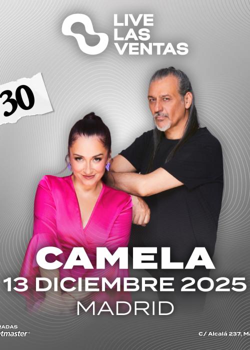 Cartel de Concierto de Camela en Madrid