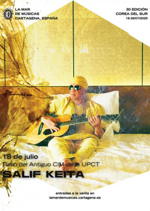 Cartel de Concierto de Salif Keïta en Cartagena