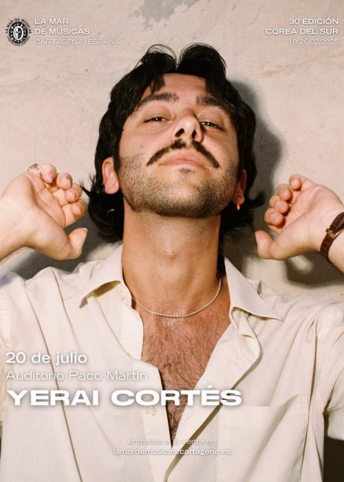 Cartel de Concierto de Yerai Cortés en Cartagena