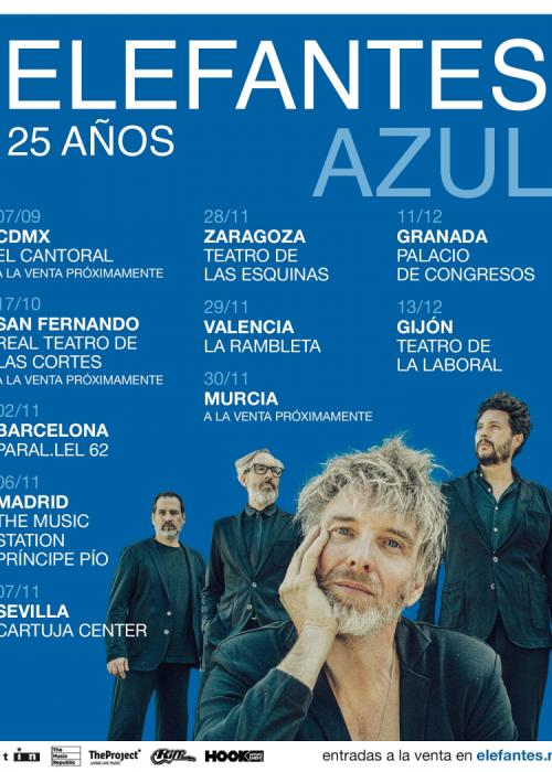 Cartel de Concierto de Elefantes en San Fernando - Cádiz
