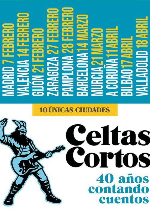 Cartel de Concierto de Celtas Cortos en A Coruña