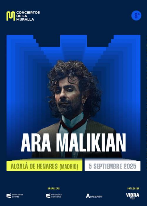 Cartel de Concierto de Ara Malikian en Alcalá de Henares