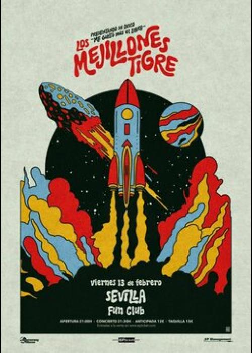 Cartel de Los Mejillones Tigre en Sevilla