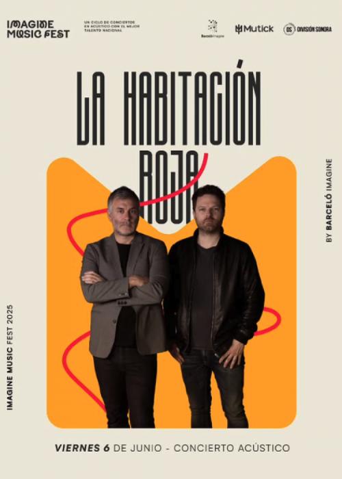 Cartel de Concierto de La Habitación Roja en Madrid