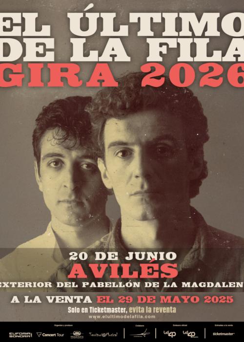 Cartel de Concierto de El Último de la Fila en Avilés