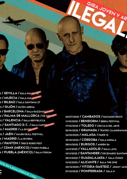 Cartel de Concierto de Ilegales en Madrid