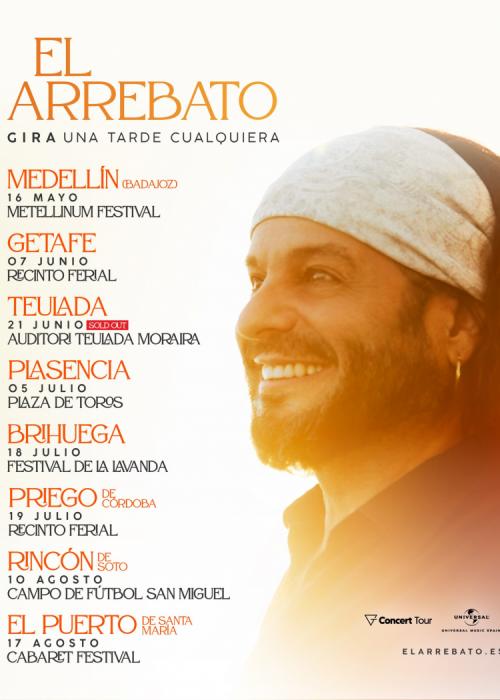 Cartel de Concierto de El Arrebato en Plasencia