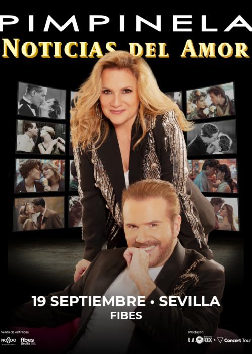 Cartel de Concierto de Pimpinela en Sevilla