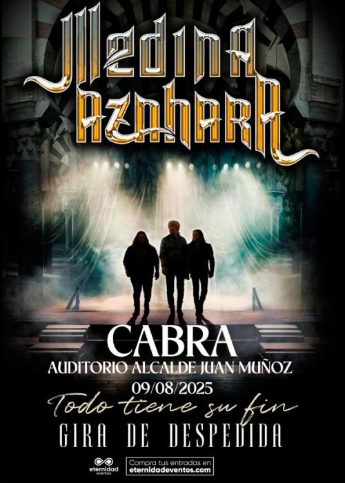 Cartel de Concierto de Medina Azahara en Cabra - Córdoba