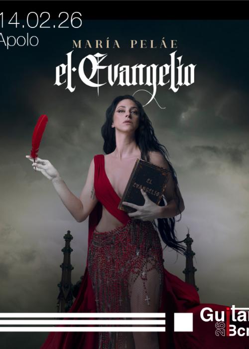 Cartel de Concierto de María Peláe en Barcelona